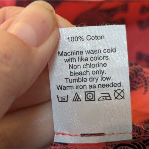 J. Crew Factory Coral Elephant Print Button Down Shirt Front Tie Women's Small - Picture 3 of 9